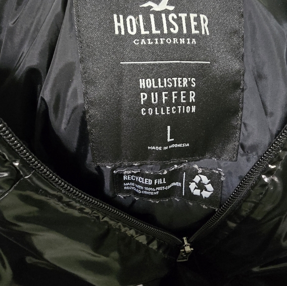 Hollister black puffer jacket - Picture 4 of 4
